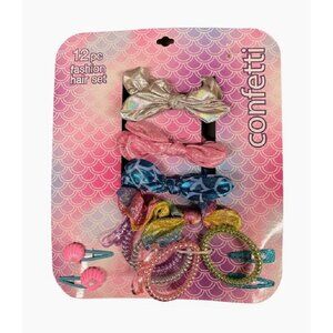 Confetti 12 Piece Girls Fashion Hair Set - New